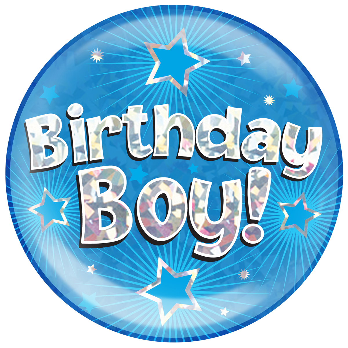 Oaktree Jumbo Badge Birthday Boy Blue badges Jumbo Badges