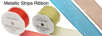 Metallic Stripe Ribbon