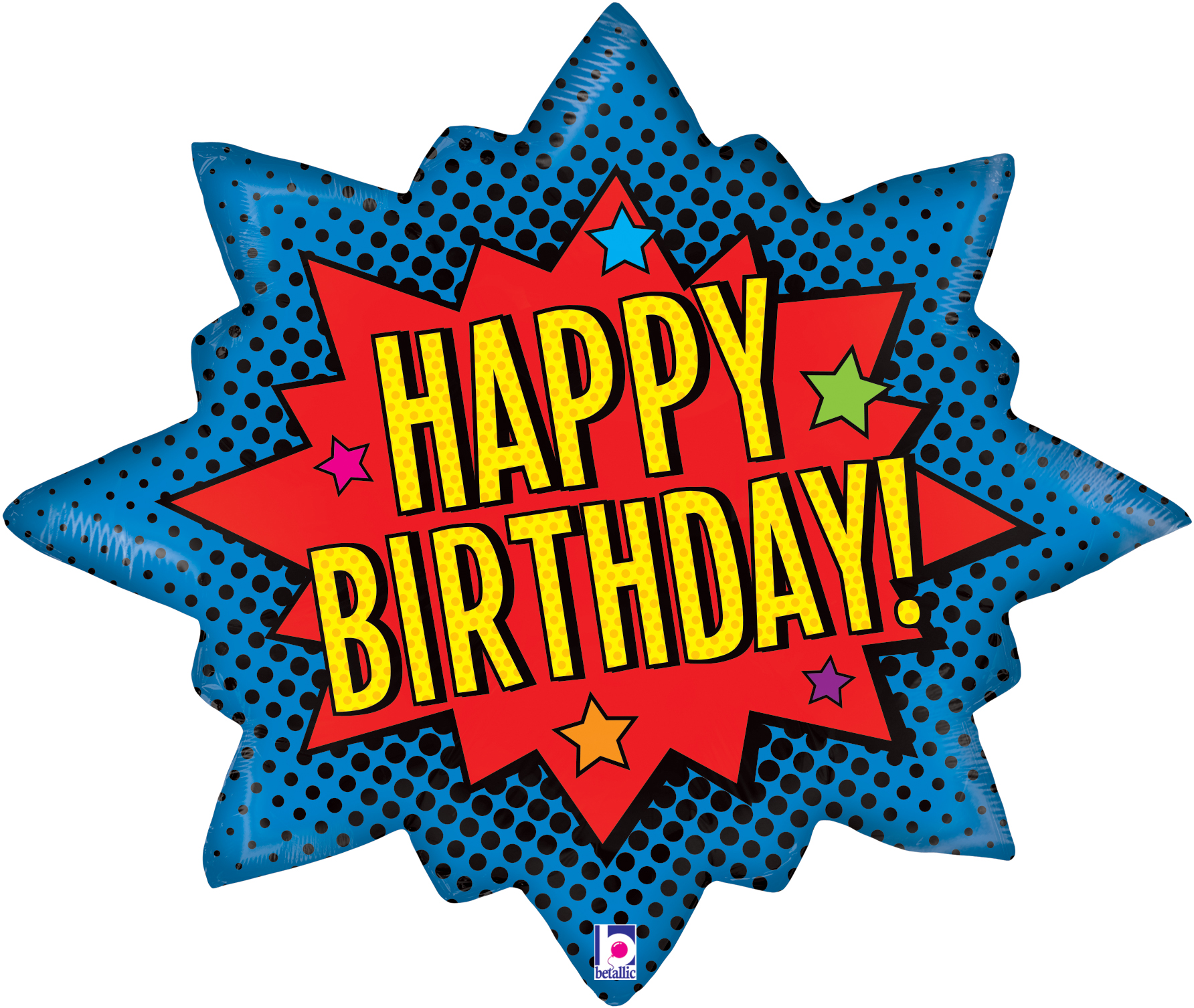 Superhero Happy Birthday Holographic 18 Inch Foil Balloon | eBay