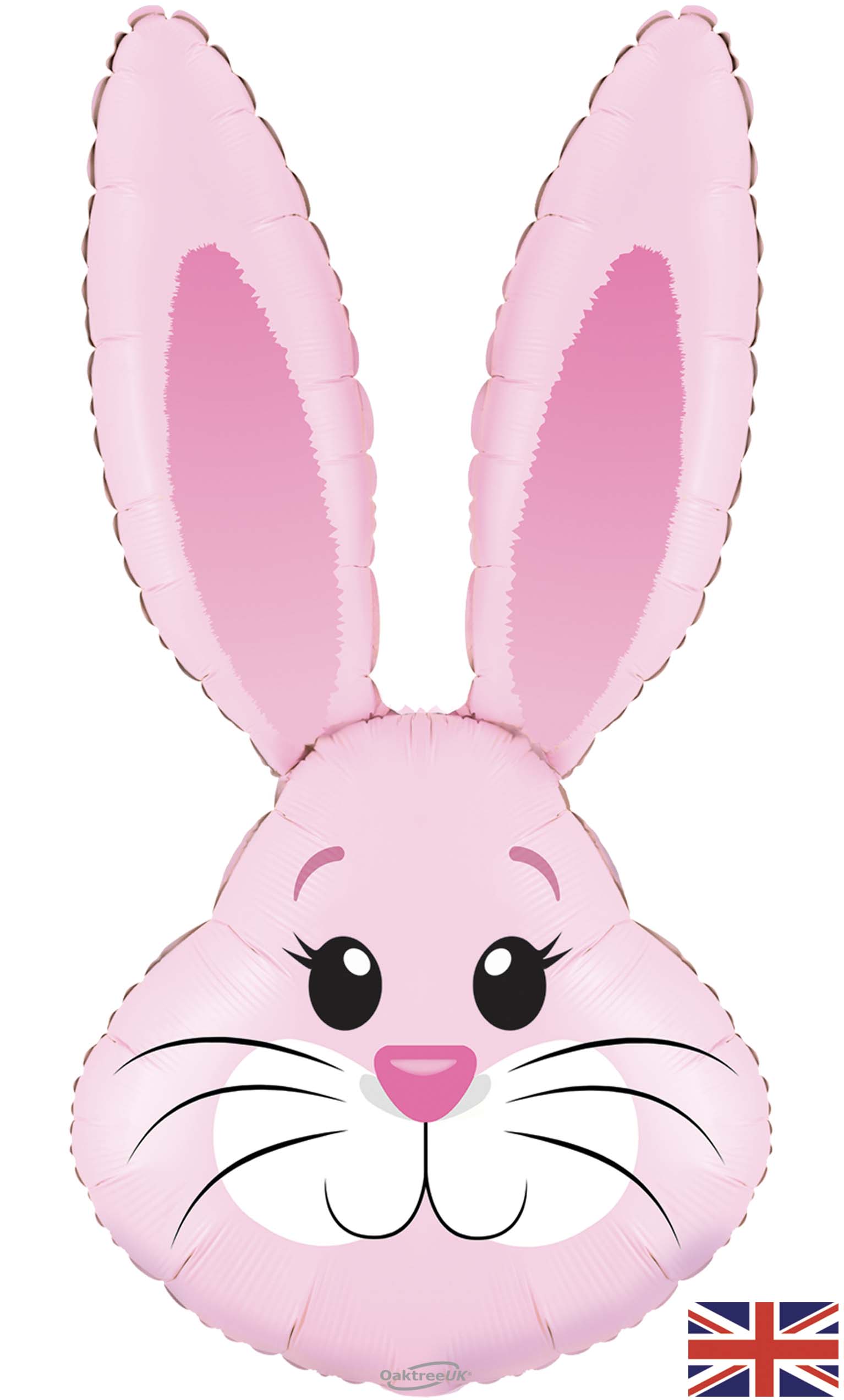 Cute Rabbit Shape Oaktree Shape 35inch Cute Rabbit Pink Metallic Packaged - Foil