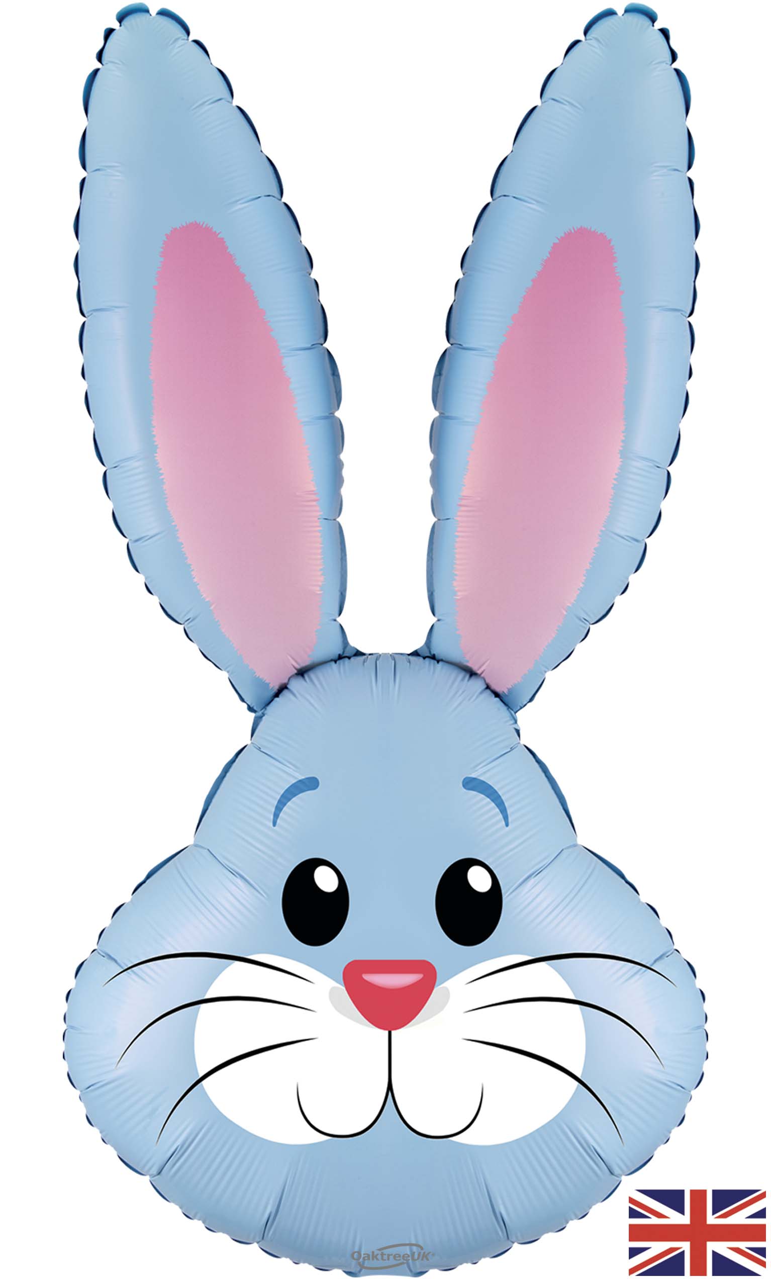 Cute Rabbit Shape Oaktree Shape 35inch Cute Rabbit Blue Metallic Packaged - Foil