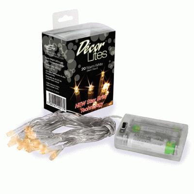 Décor Lites 20 Light set Warm White - L.E.D Lights Décor Lites 20 Light set Warm White - L.E.D Lights
