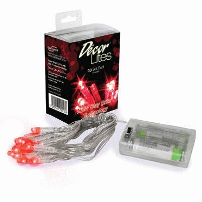 Décor Lites 20 Light Set Red - L.E.D Lights Décor Lites 20 Light Set Red - L.E.D Lights