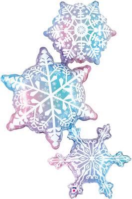 Betallic 50inch Shape Snowflake Trio (J) Packaged - Seasonal