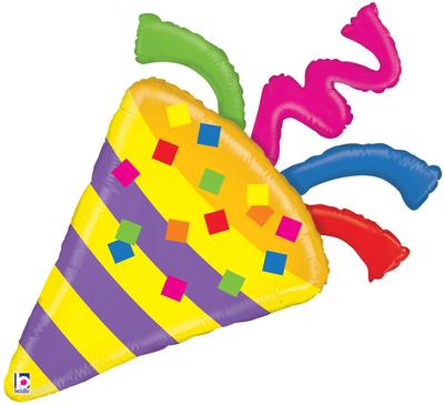 Betallic 42inch Shape Emoji Party Horn (F) Pkg - Foil Balloons