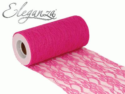 Eleganza Lace Netting 6” x 10m No.28 Fuchsia - Organza / Fabric