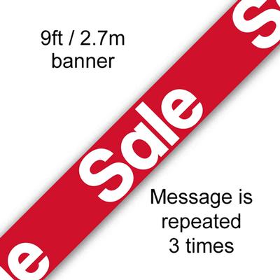 9ft Banner Sale - Banners & Bunting