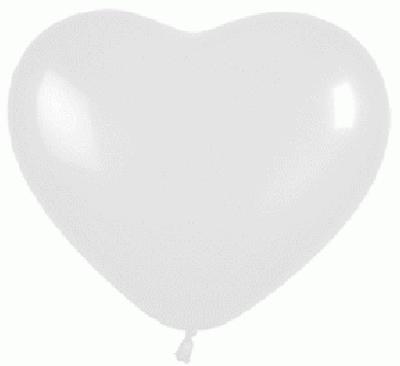 Sempertex 11inch Heart Fashion White - Latex Balloons