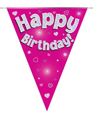Oaktree 18/" Happy 7Th Birthday Holographic Balloon Age 7 Party Decoration Blue
