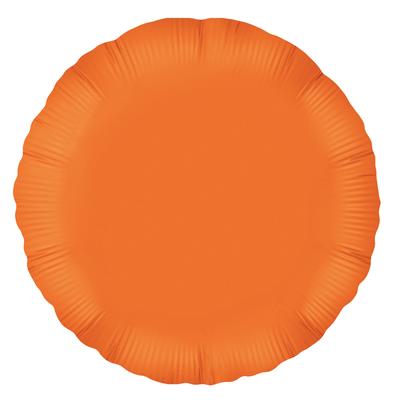 Orange Round Unpackaged - Foil Balloons